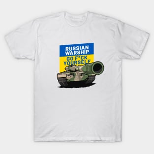 Ukraine Russia War Tank Go F*ck Yourself T-Shirt